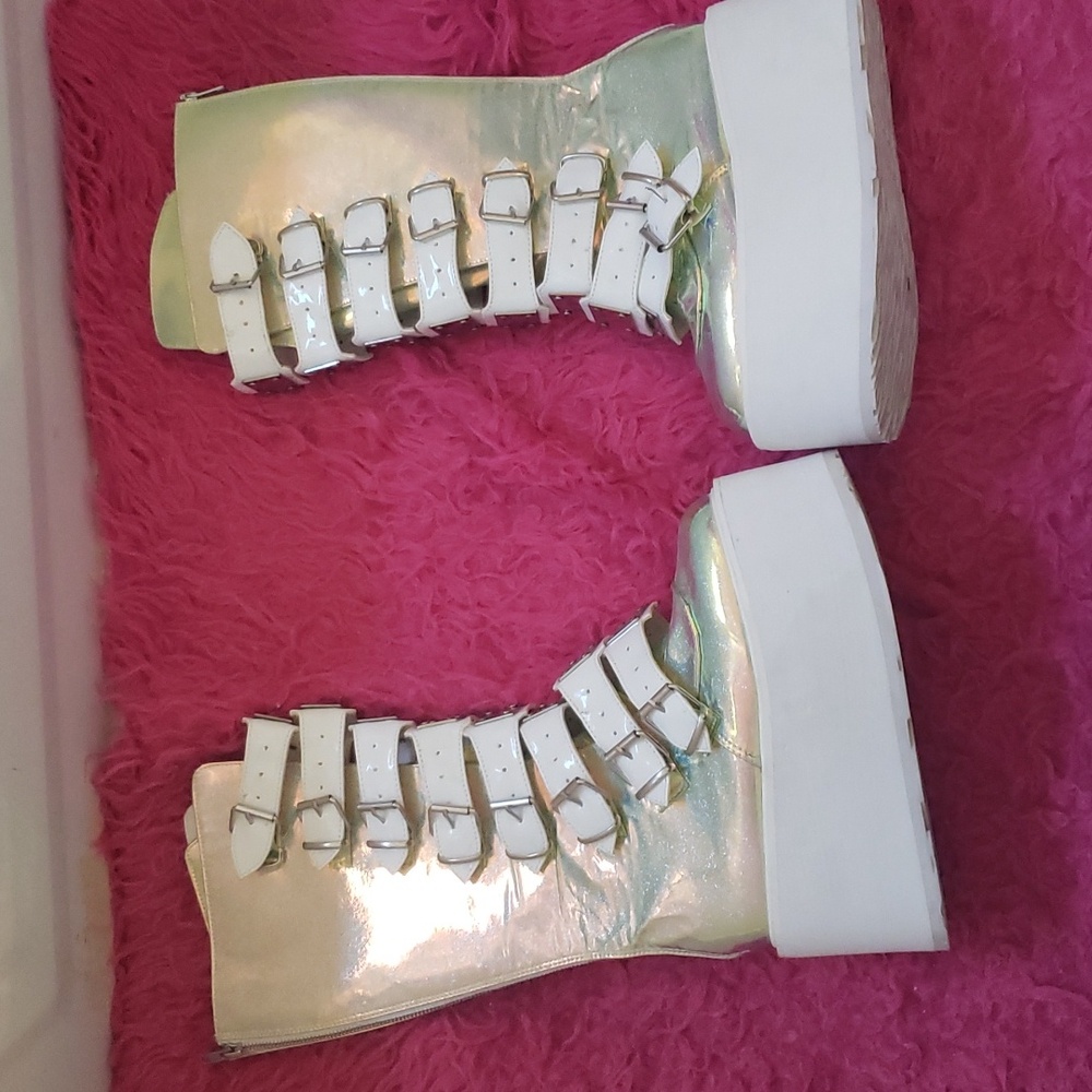 Vintage Rare Demonia Swing 230 White With Green S… - image 2